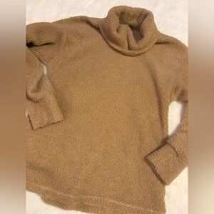JLUXLABEL Warm Brown Cowl Neck Sweater sze small
